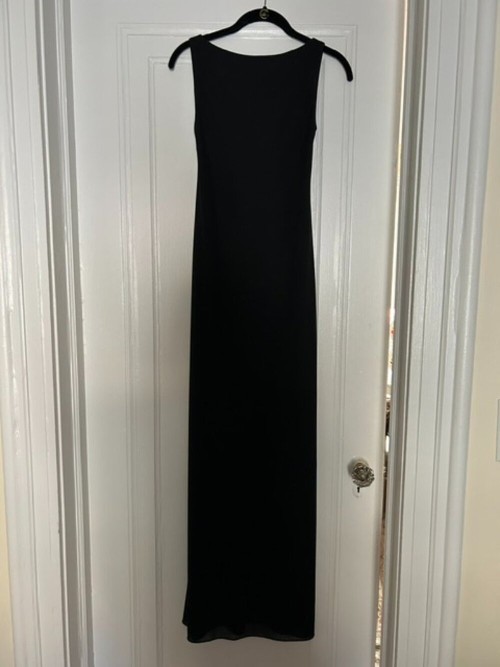 Lillie Rubin open scoop back gown - black size 2